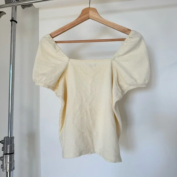 Madewell Cream Button-Up Top - Picture 2 of 5